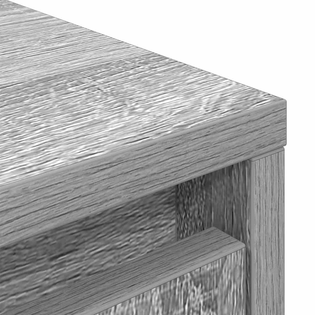 Credenza Grigio Sonoma 29,5x34x119,5 cm in Legno Multistrato - homemem39