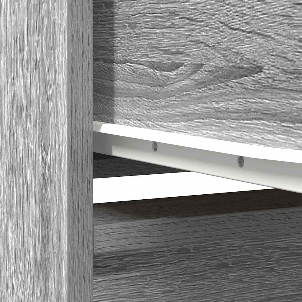 Credenza Grigio Sonoma 29,5x34x119,5 cm in Legno Multistrato - homemem39