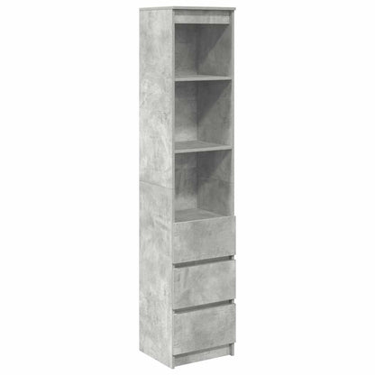Credenza Grigio Cemento 37,5x35x180 cm in Legno Multistrato - homemem39