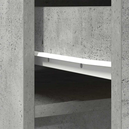Credenza Grigio Cemento 37,5x35x180 cm in Legno Multistrato - homemem39