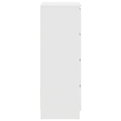 Credenza Bianca 37,5x35x99 cm in Legno Multistrato - homemem39