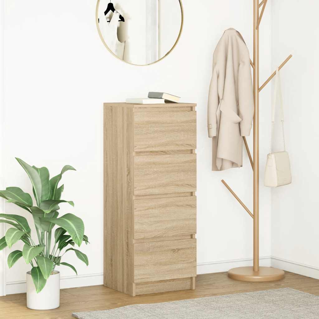 Credenza Rovere Sonoma 37,5x35x99 cm in Legno Multistrato - homemem39