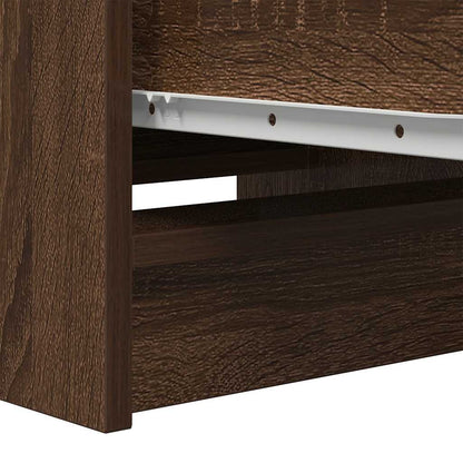 Credenza Rovere Marrone 37,5x35x99 cm in Legno Multistrato - homemem39