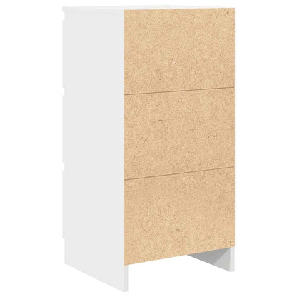 Credenza Bianca 37,5x35x76 cm in Legno Multistrato