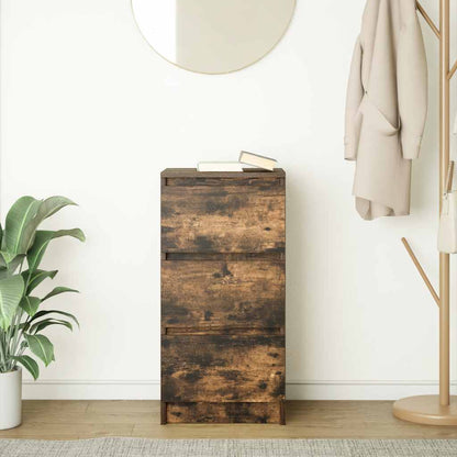 Credenza Rovere Fumo 37,5x35x76 cm in Legno Multistrato - homemem39
