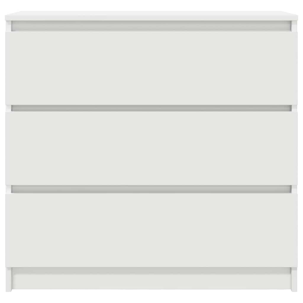 Credenza Bianca 80x35x76 cm in Legno Multistrato - homemem39