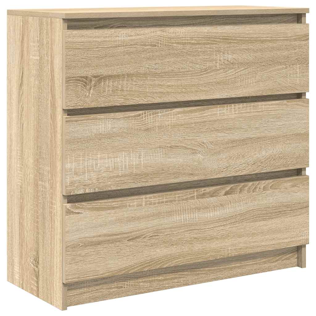 Credenza Rovere Sonoma 80x35x76 cm in Legno Multistrato - homemem39