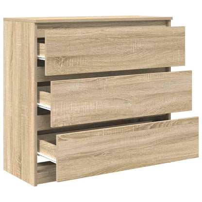 Credenza Rovere Sonoma 80x35x76 cm in Legno Multistrato - homemem39