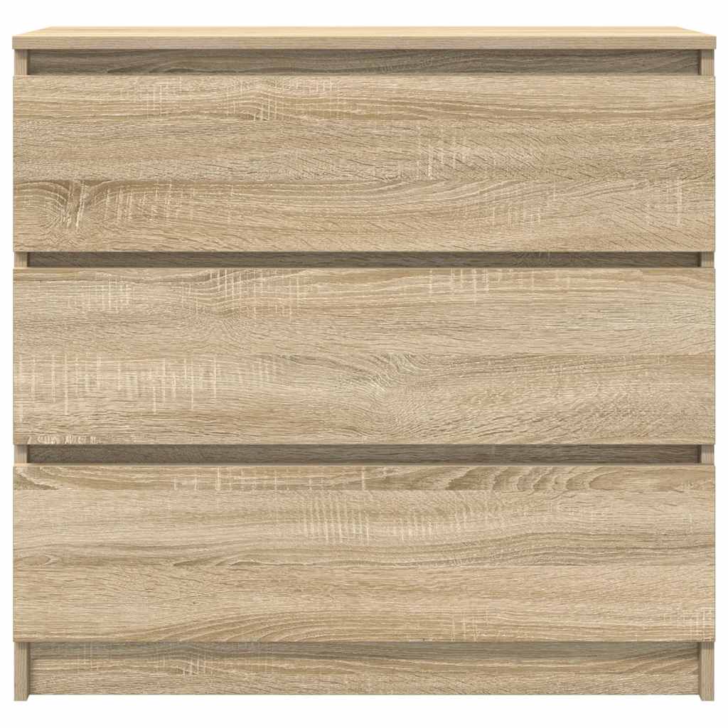 Credenza Rovere Sonoma 80x35x76 cm in Legno Multistrato - homemem39