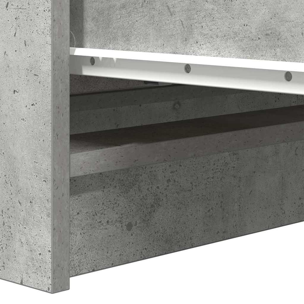 Credenza Grigio Cemento 80x35x76 cm in Legno Multistrato - homemem39