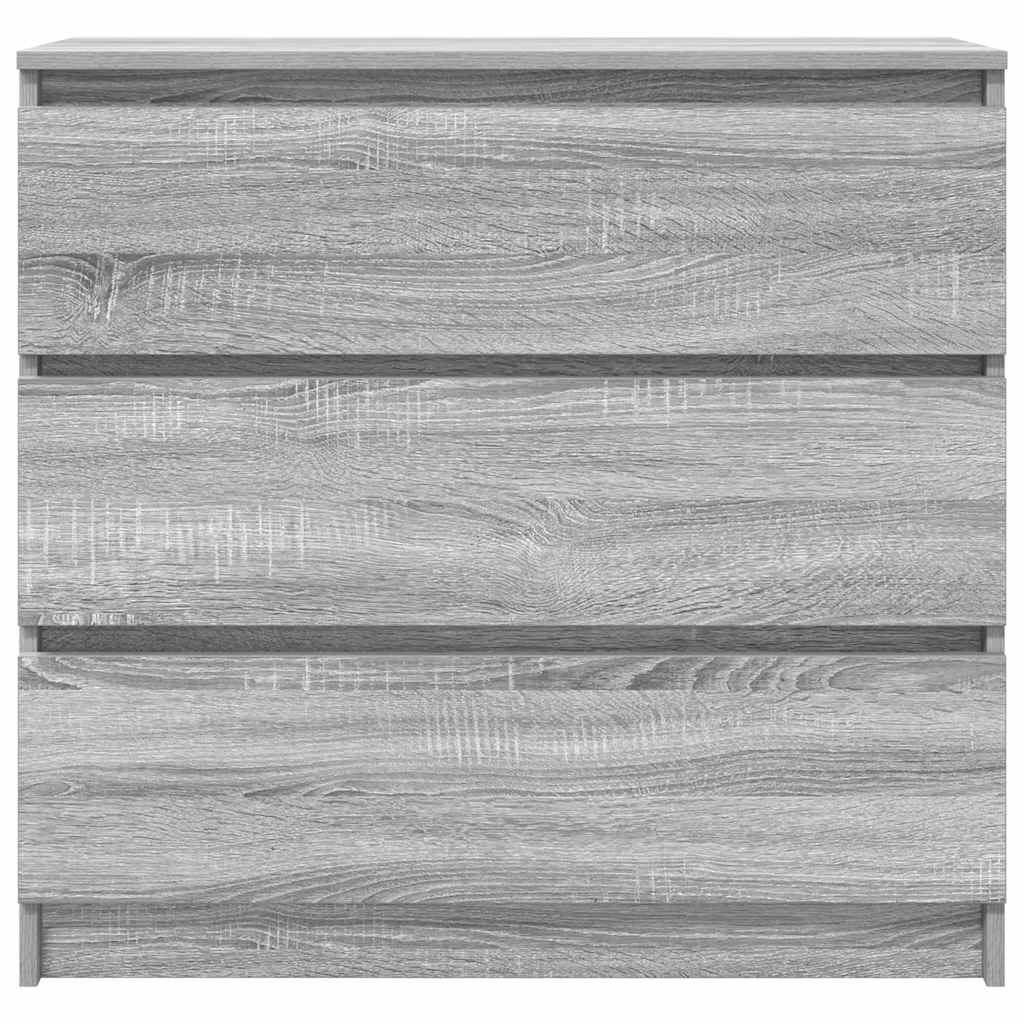 Credenza Grigio Sonoma 80x35x76 cm in Legno Multistrato - homemem39