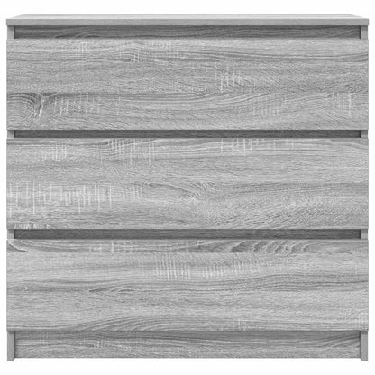 Credenza Grigio Sonoma 80x35x76 cm in Legno Multistrato - homemem39