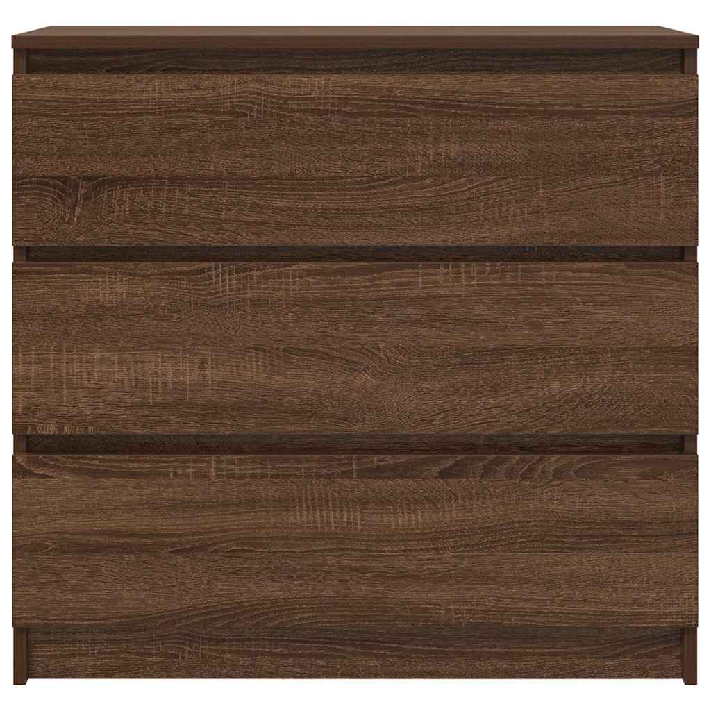 Credenza Rovere Marrone 80x35x76 cm in Legno tecnico - homemem39