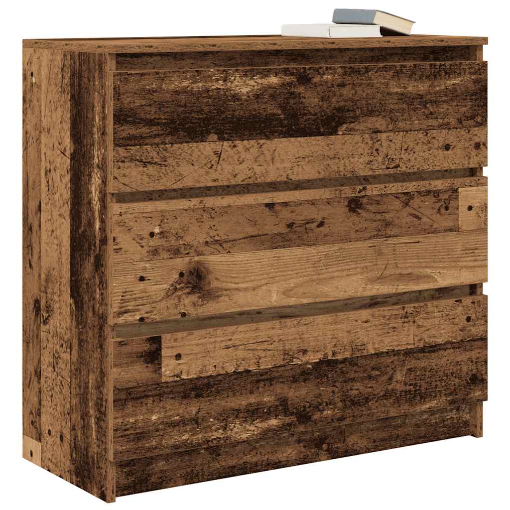 Credenza Legno Antico 80x35x76 cm in Legno Multistrato - homemem39