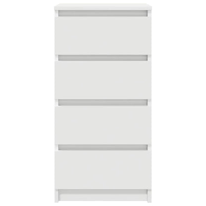 Credenza Bianca 37,5x35x76 cm in Legno Multistrato - homemem39