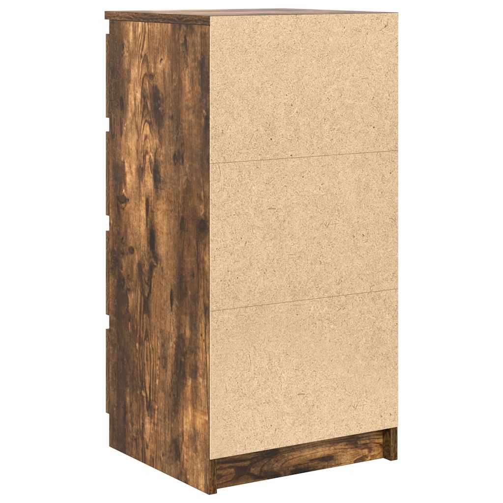Credenza Rovere Fumo 37,5x35x76 cm in Legno Multistrato - homemem39