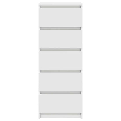 Credenza con Cassetti Bianco 37,5x35x99 cm in Legno Multistrato - homemem39