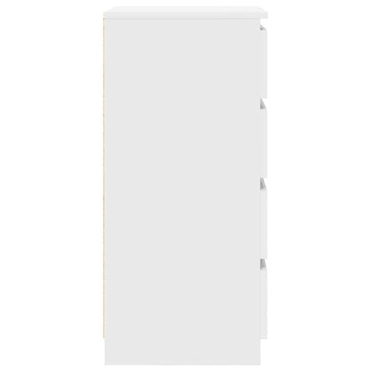 Credenza con Cassetti Bianco 37,5x35x99 cm in Legno Multistrato - homemem39