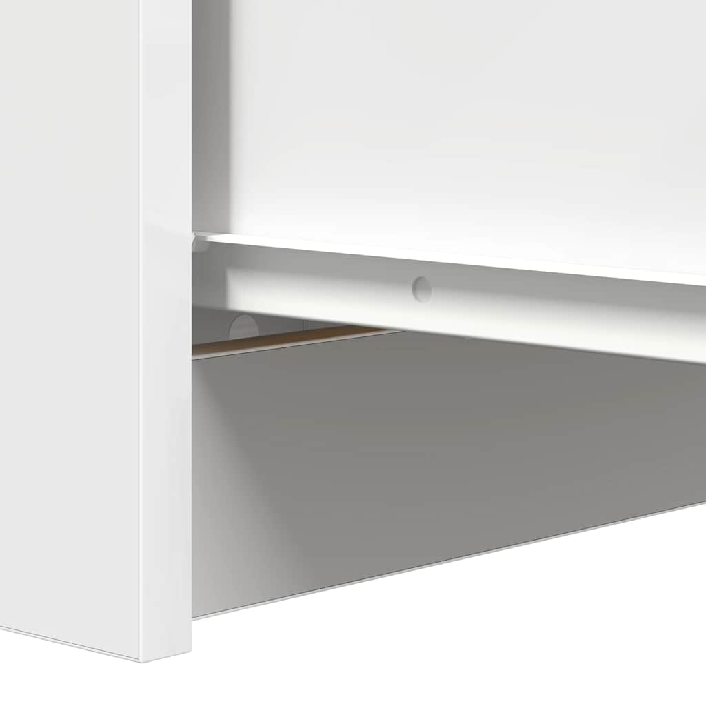 Credenza con Cassetti Bianco 37,5x35x99 cm in Legno Multistrato - homemem39