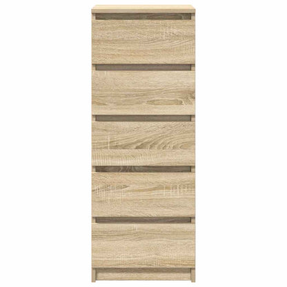 Credenza con Cassetti Rovere Sonoma 37,5x35x99 cm in Truciolato - homemem39