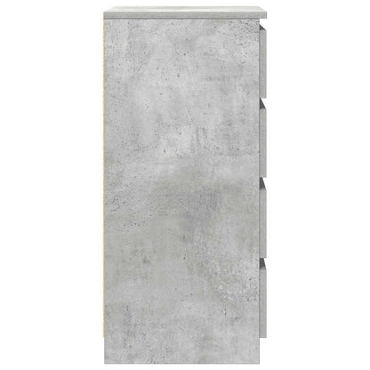 Credenza con Cassetti Grigio Cemento 37,5x35x99cm in Truciolato - homemem39