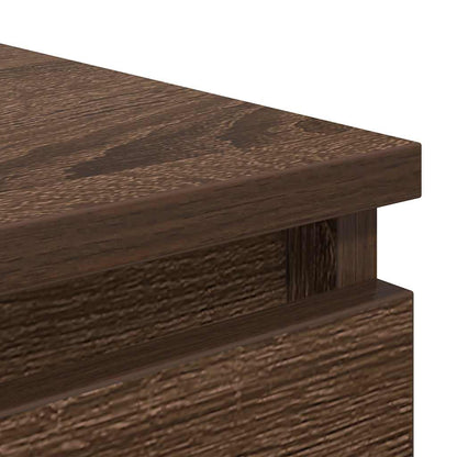 Credenza con Cassetti Rovere Marrone 37,5x35x99cm in Truciolato - homemem39