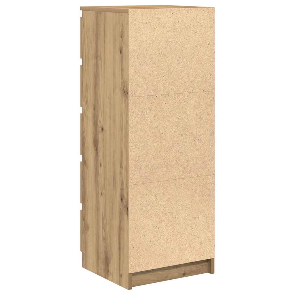 Credenza con Cassetti Rovere Artigianale 37,5x35x99 cm - homemem39