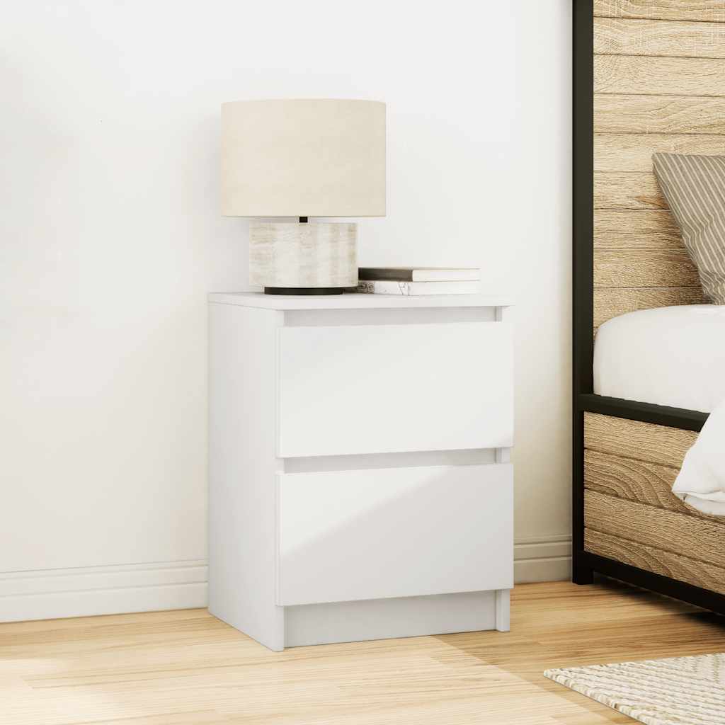 Mobile Porta TV Bianco 40x35x54 cm in Legno Multistrato