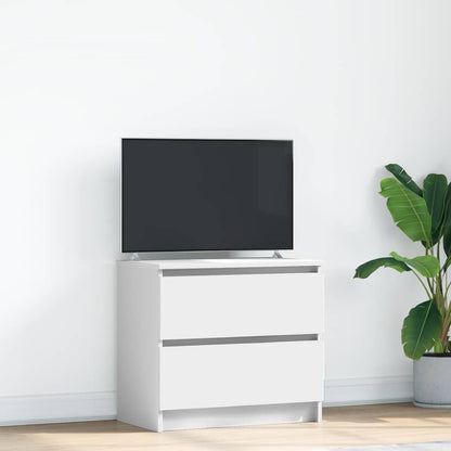 Mobile Porta TV Bianco 60x35x54 cm in Legno Multistrato