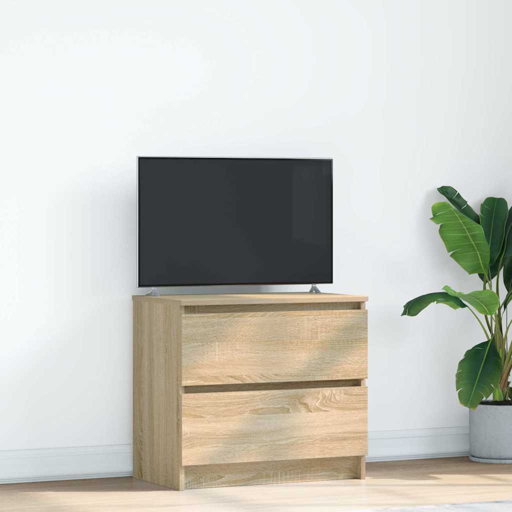 Mobile Porta TV Rovere Sonoma 60x35x54 cm in Legno Multistrato - homemem39