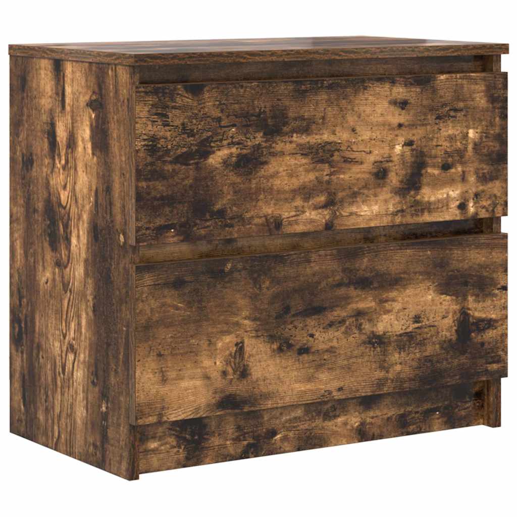 Mobile TV Rovere Fumo 60x35x54 cm in Legno Multistrato