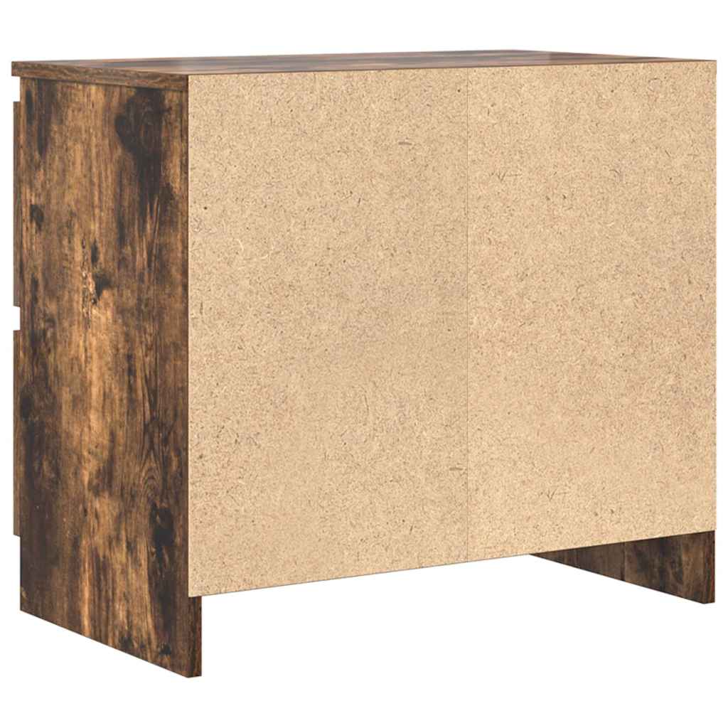 Mobile TV Rovere Fumo 60x35x54 cm in Legno Multistrato - homemem39
