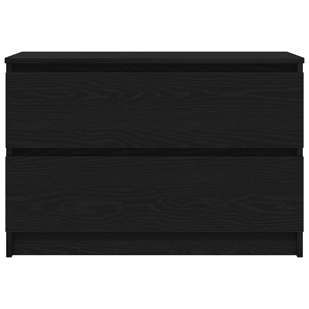 Mobile Porta TV Nero 80x35x54 cm in Legno Multistrato - homemem39