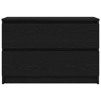 Mobile Porta TV Nero 80x35x54 cm in Legno Multistrato - homemem39