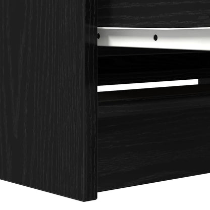 Mobile Porta TV Nero 80x35x54 cm in Legno Multistrato - homemem39