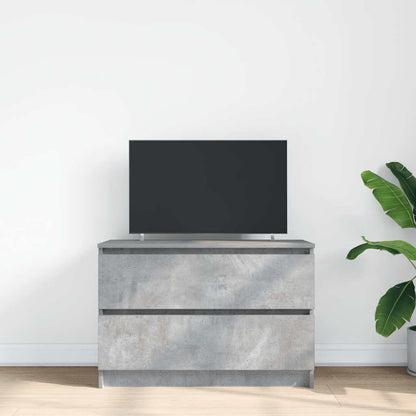 Mobile Porta TV Grigio Cemento 80x35x54 cm in Legno Multistrato - homemem39