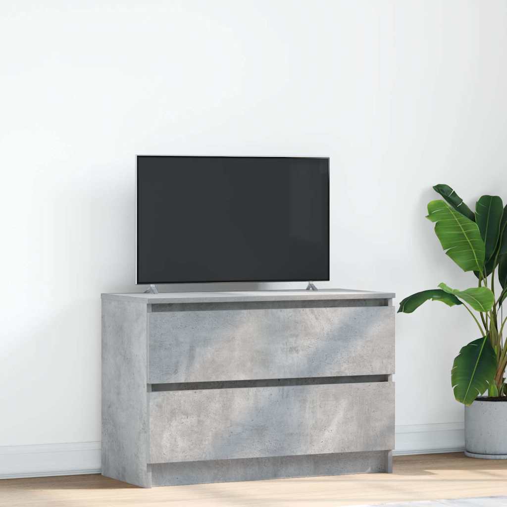 Mobile Porta TV Grigio Cemento 80x35x54 cm in Legno Multistrato - homemem39