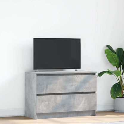 Mobile Porta TV Grigio Cemento 80x35x54 cm in Legno Multistrato - homemem39