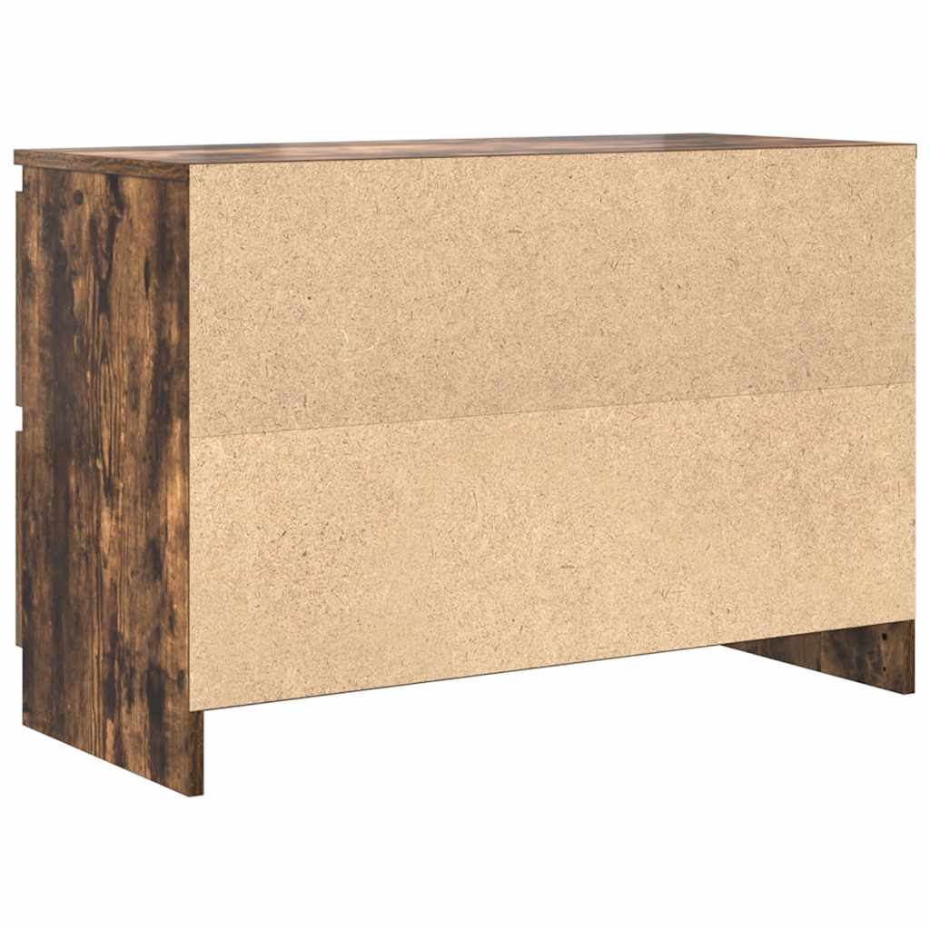 Mobile TV Rovere Fumo 80x35x54 cm in Legno Multistrato - homemem39