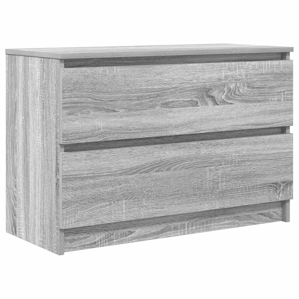 Mobile Porta TV Grigio Sonoma 80x35x54 cm in Legno Multistrato - homemem39