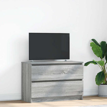 Mobile Porta TV Grigio Sonoma 80x35x54 cm in Legno Multistrato - homemem39