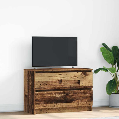 Mobile Porta TV Legno Antico 80x35x54 cm in Legno Multistrato - homemem39
