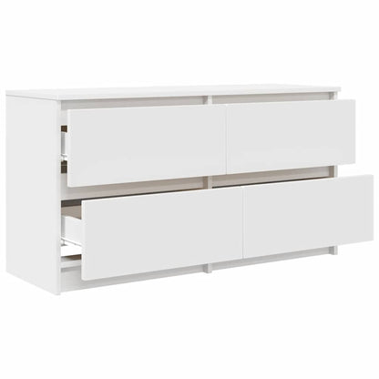 Mobile Porta TV Bianco 100x35x54 cm in Legno Multistrato