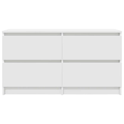 Mobile Porta TV Bianco 100x35x54 cm in Legno Multistrato