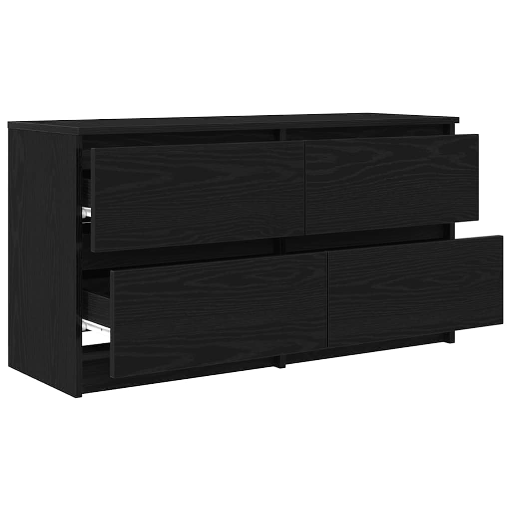Mobile Porta TV Nero 100x35x54 cm in Legno Multistrato