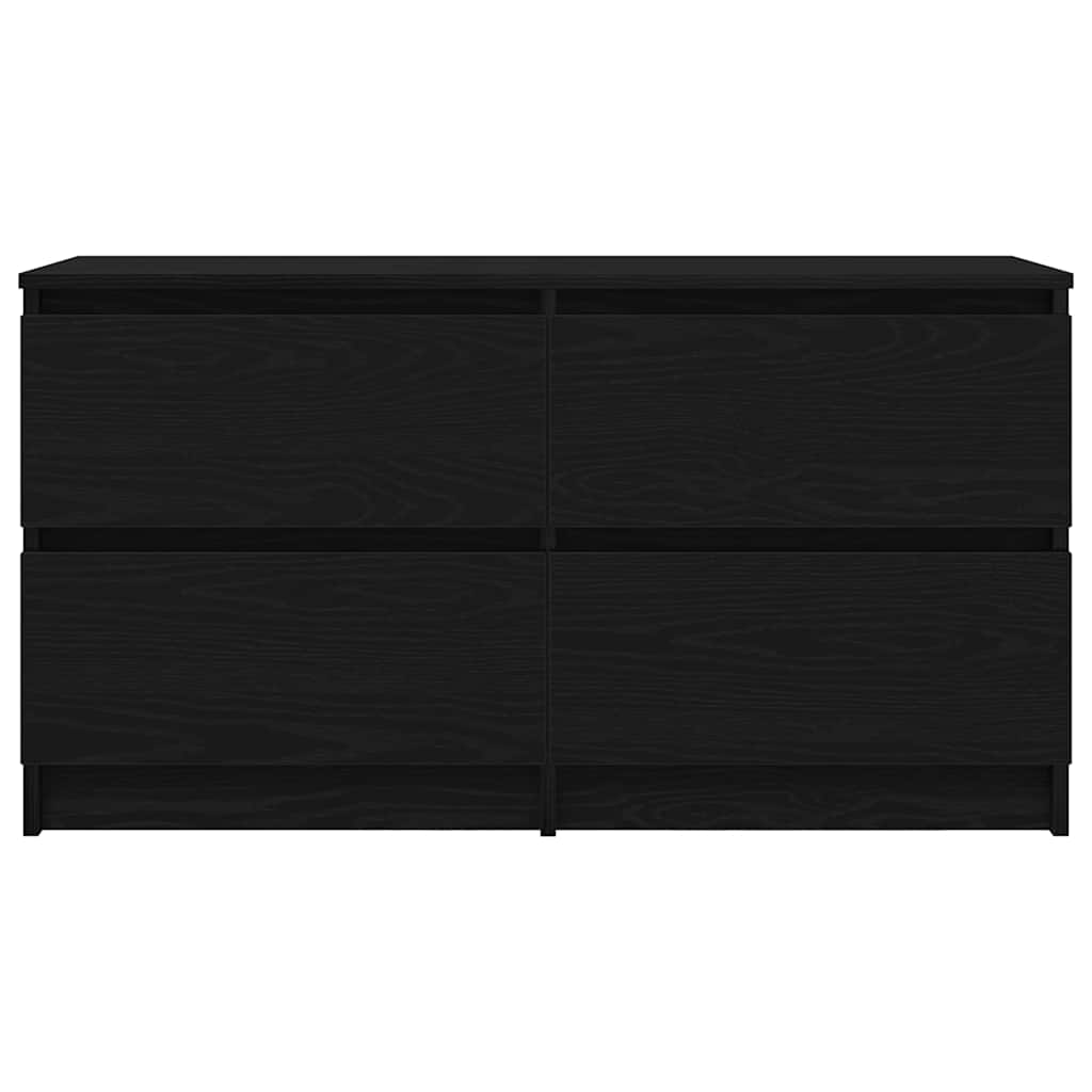 Mobile Porta TV Nero 100x35x54 cm in Legno Multistrato
