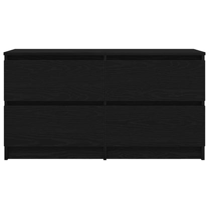 Mobile Porta TV Nero 100x35x54 cm in Legno Multistrato
