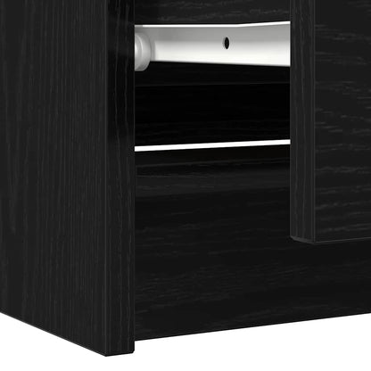Mobile Porta TV Nero 100x35x54 cm in Legno Multistrato - homemem39