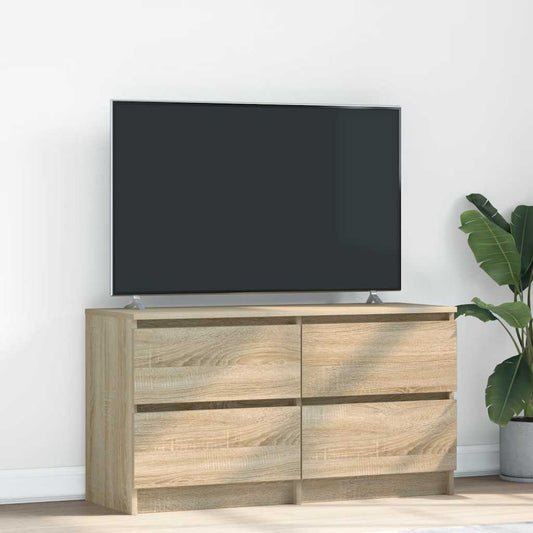 Mobile Porta TV Rovere Sonoma 100x35x54 cm in Legno Multistrato - homemem39