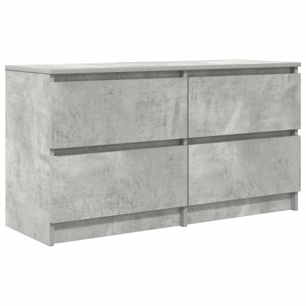 Mobile Porta TV Grigio Cemento 100x35x54 cm Legno Multistrato - homemem39